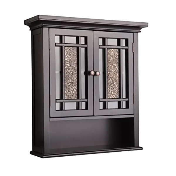 
                            Elegant Home Fashions Windsor Detachable Bathroom Cabinet, Dark Espresso
                        