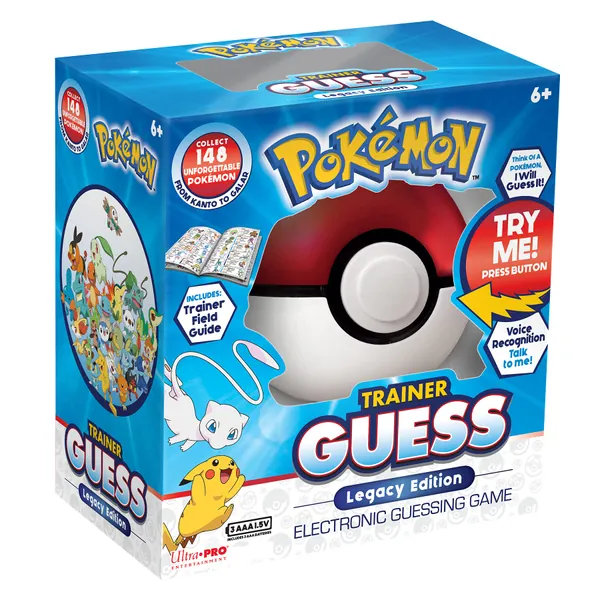 Pokemon Trainer Guess Legacy's Edition Toy, I Will Guess It! Electronic Voice Recognition Guessing Brain Game Pokemon Go Digital Travel Board Games Toys - Legacy