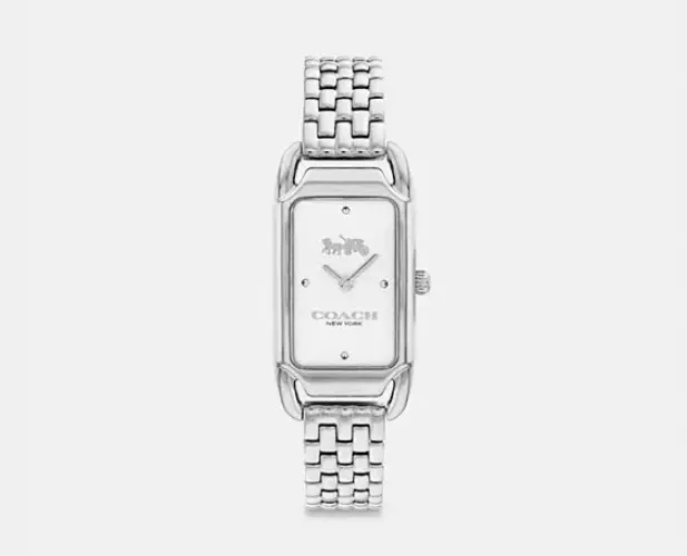 Coach Women's Cadie | Stainless Steel Bracelet | White Dial 14504035 - First Class Watches™