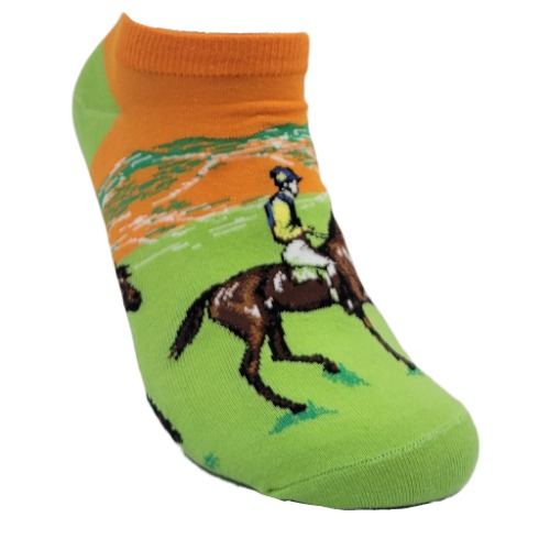 Race Horse Degas Famous Art Ankle Socks - Medium