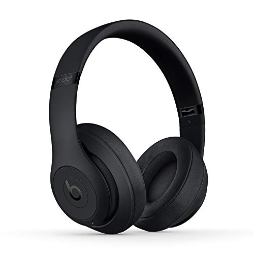 Beats Studio3 Over-Ear Bluetooth Kopfhörer mit Noise-Cancelling – Apple W1 Chip, Bluetooth der Klasse 1, aktives Noise-Cancelling, 22 Stunden Wiedergabe – Matt-schwarz - Matt-schwarz - Single