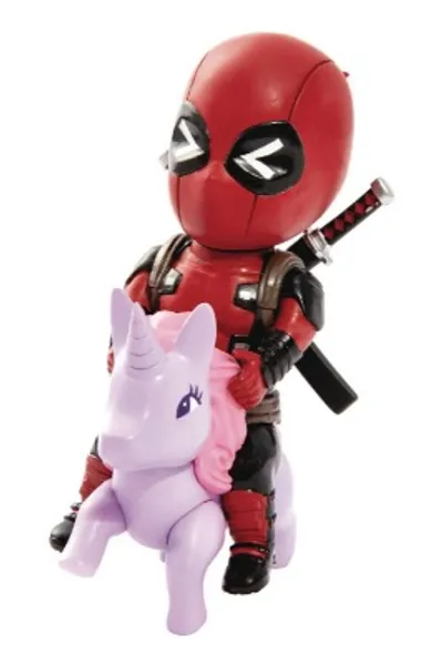 Beast Kingdom Marvel Comics Mea-004 Deadpool Pony Mini Egg Attack Action Figure