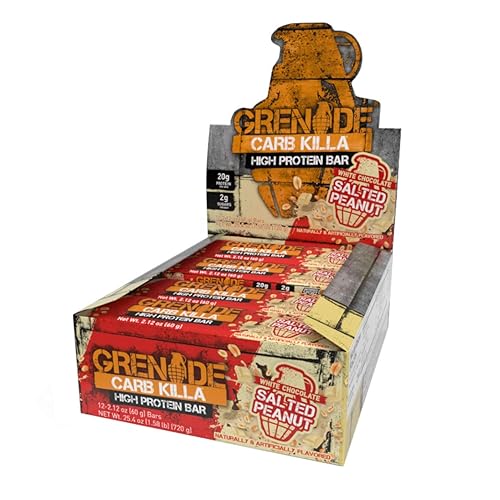 Grenade Carb Killa Protein Bars, Low Carb Triple-Layered Deliciously Crunchy High Protein Bar - Suitable Meal Replacement For Weight Loss, Peanut Nutter, 12 Count (Pack of 1) - Chocolate 12 count (Pack of 1)