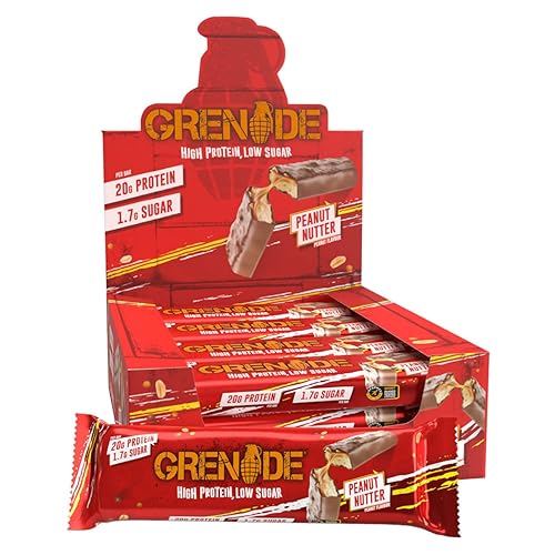Grenade Carb Killa Barre Hyperprotéinée à Faible Teneur en Glucides 12 x 60 G - Peanut Nutter