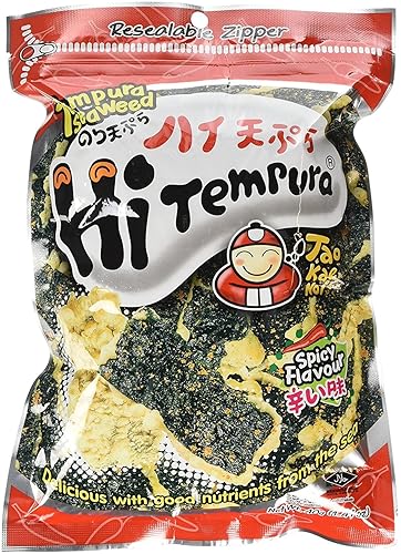 Hi Tempura (Tempura Seaweed Spicy Flavor) - 1.41oz (Pack of 6)