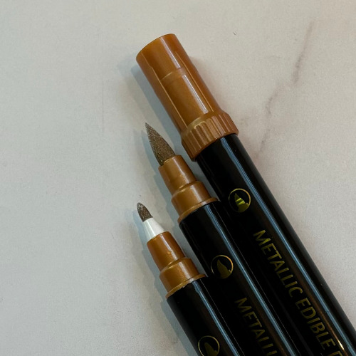 Metallic Edible Marker - Dual Tip | Rose Gold