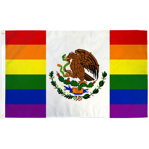 3x5' Mexico Gay Pride Flag