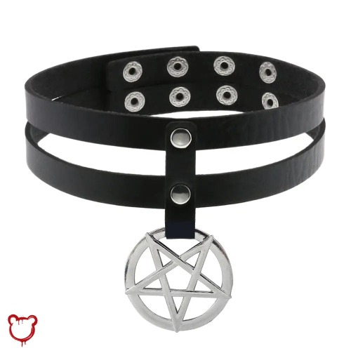 Gothic Pentagram Choker