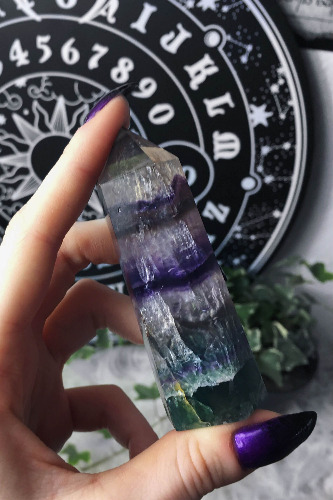 Fluorite Crystal - One Size / Multi / 100% Fluorite Crystal