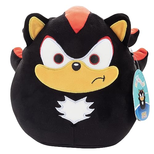 Squishmallows 8" Sonic The Hedgehog: Shadow - Official Kellytoy Plush - Collectible Soft & Squishy Shadow Stuffed Animal Toy - Add to Your Squad - Gift for Kids, Girls & Boys - 8 Inch - Shadow - 8"
