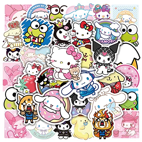 Daina 100PCS Cute Stickers, Kawaii Japanese Vinyl Waterproof Stickers for Kids Teens Girls Adults Phone Water Bottles Skateboard Guitar
