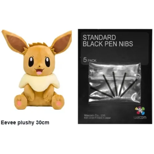 eevee plushy €25 + wacom pens €13