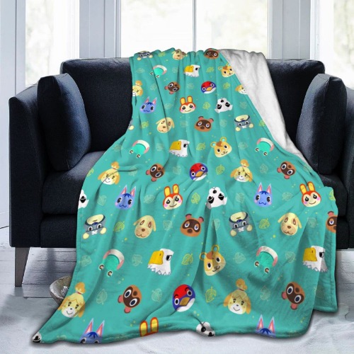 Throw Blanket Soft Lightweight Flannel Fleece Blankets for Aldult Kids Bed Couch Sofa Bedroom Living Room Travel Camping Decoration 80"x60" - Cartoon3 80"x60"