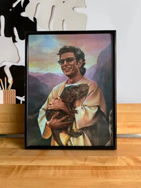 Saint Jeff Goldblum. Jurassic Park. Dinosaur Art | Etsy