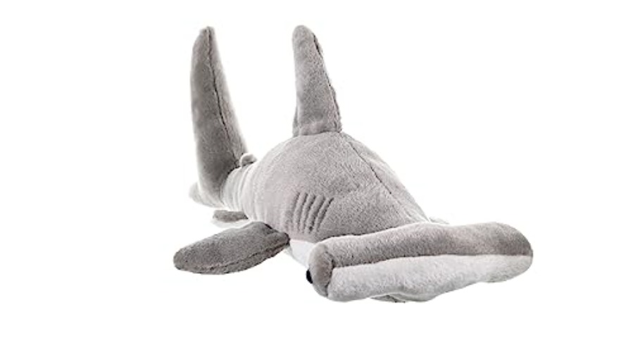 Wild Republic Hammerhead Shark Plush, Stuffed Animal, Plush Toy, Gifts for Kids, Cuddlekins 20", Multi