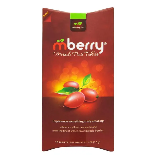 mberry Miracle Berry Tablets, Miracle Fruit Snacks, 10 Count, .12 Ounce, Pack of 1