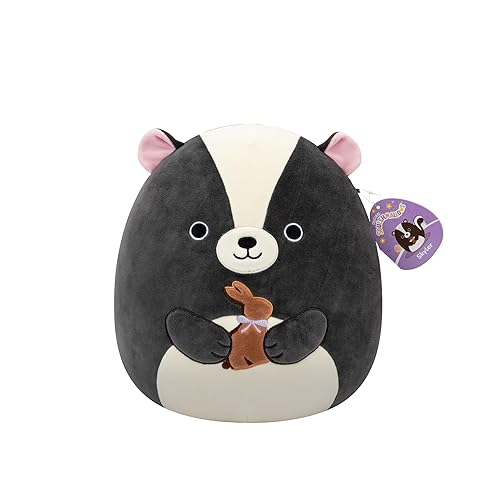 Squishmallows Original 12in Skyler The Skunk Holding Chocolate Bunny – Official Jazwares Easter Plush (Medium-Sized) - Chocolate Bunny