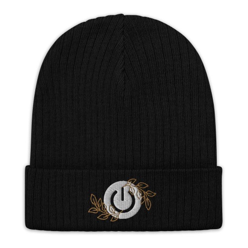 Power Up | Recycled cuffed beanie - Black
