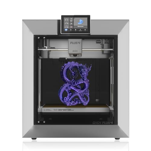 QIDI PLUS4 3D Printer, Max 600mm/s High-Speed Printing, 65℃ Chamber Heat, Fully Auto Leveling, 370°C Direct Extruder with Integrated Nozzle, Support PPS-CF Filaments, Large Print Size 12"x12"x11" - 01 PLUS4