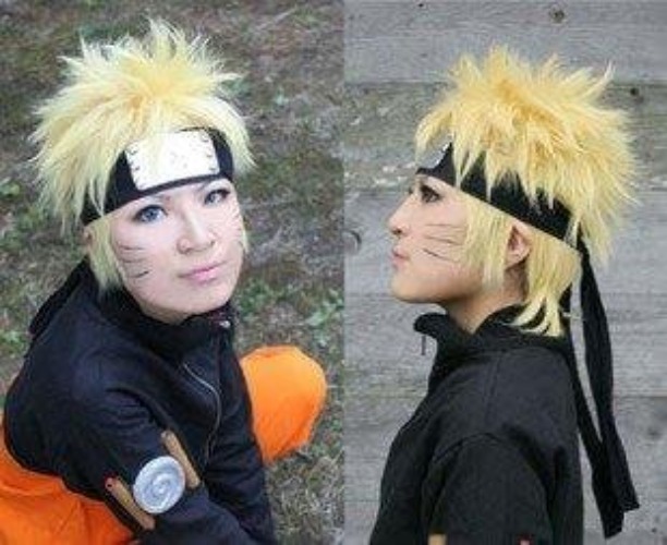Naruto cosplay wig costume NARUTO tool yellow blonde wig with a net spiral WIG (japan import) by Amaz Style