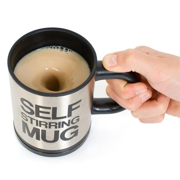 Self Stirring Coffee Mug - Black
