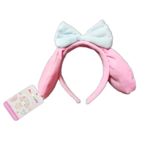 Kuromi Hairpin Ear Headband Cinnamon Girls Kawaii Costume Cosplay Halloween Christmas Melody Plush Hairband Gift - Pink