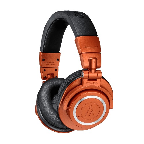 Audio-Technica ATH-M50xBT2MO Wireless Over-Ear Headphones, Lantern Glow Metallic Orange - Metallic Orange Wireless