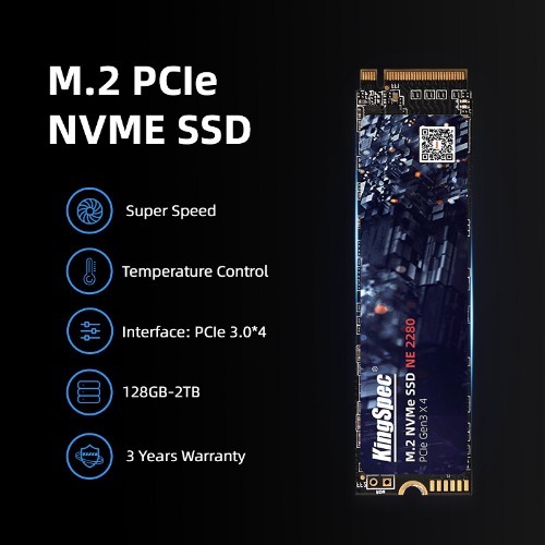 KingSpec  NVMe 2280 SSD M2 ssd m.2 NVMe pcie SSD 1TB  Desktop MSI