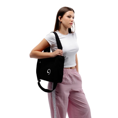 BLACK UNI BAG - Torba na Ramię z Przegródkami i Kieszeniami dla Studentów | Default Title