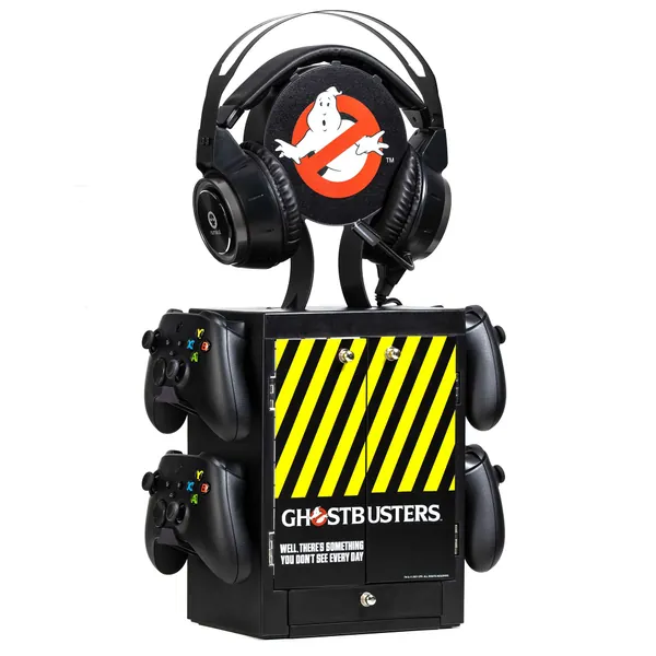 Numskull Official Ghostbusters Gaming Locker Controller Holder & Headset Stand for PS5, Xbox Series X|S and Nintendo Switch