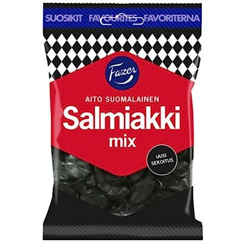 Fazer Salmiakki Mix Wine g with liq Candy 1 Pack of 180g