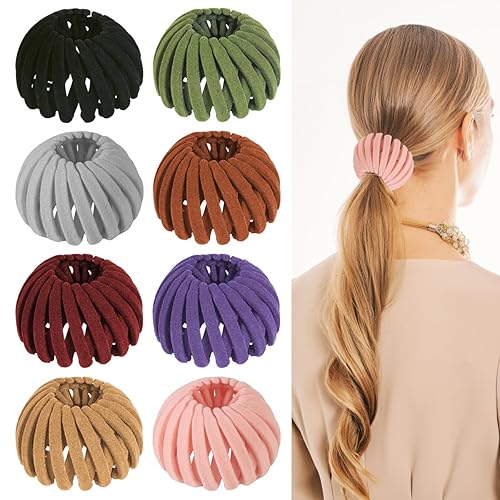 8PCS Birds Nest Hair Clips