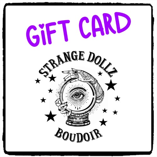 Gift card, digital item, last minute gift, Strange Dollz Boudoir - £100
