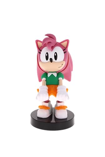 Exquisite Gaming: SEGA: Amy Rose - Original Mobile Phone & Gaming Controller Holder, Device Stand, Cable Guys, Sonic the Hedgehog Licensed Figure