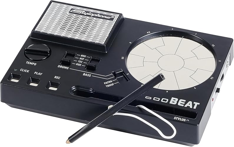 Stylophone Beat - Compact Stylus Drum Machine | 4 Drum Kits & 4 Bass Sounds | Rhythm Machine Beat Maker | Drum Loop Machine