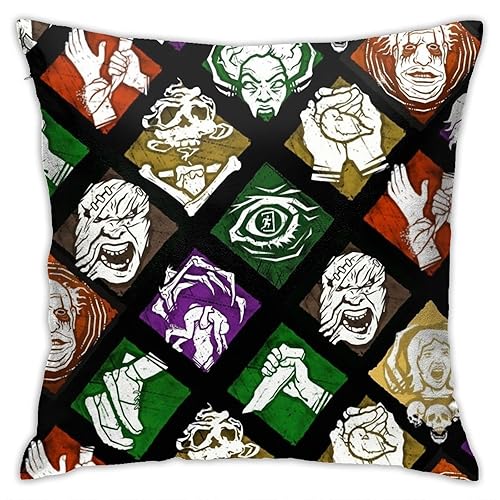 Woidxzxza Dead by Daylight Perks Square Pillowcase Case Throw Pillowcase Sofa Cushion Car Cushion Indoor Decorations Chair Pillowcase