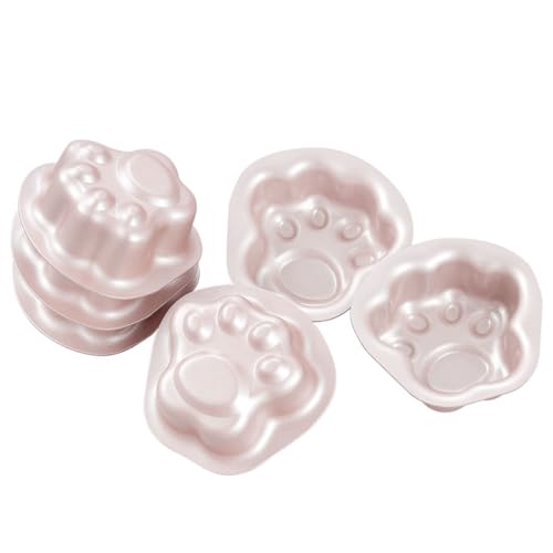 CHEFMADE Cat's Paw Cake Pan, 6Pack Cake Pans for Baking, Non-Stick Cake Bread and Meat Bakeware for Oven and Instant Pot Baking(2.64 Inch)