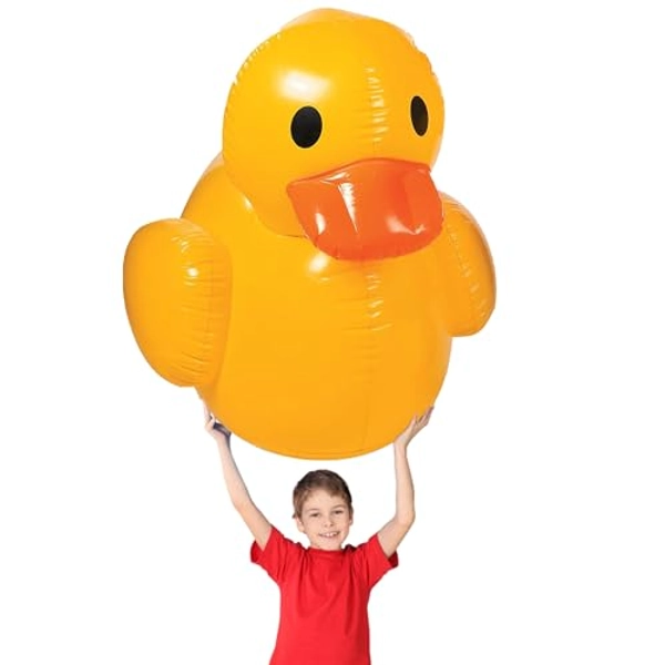 Fun Express Giant Inflatable Duck - Durable and Reliable Inflatable Rubber Duck for Long-Lasting Fun - Gather Everyone for Playtime with The Giant Duck - Lightweight and Portable, Instant Fun