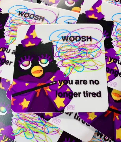 WOOSH - 3” matte vinyl sticker