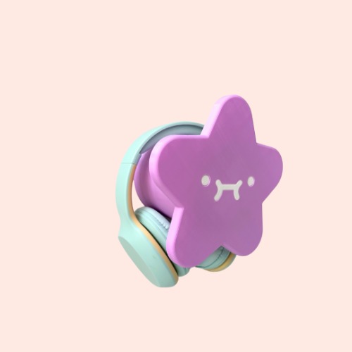 Starry Star Headphone Holder in Pastel | Lavender