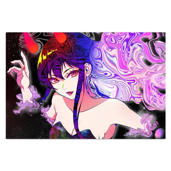 V2 Horned Space Devil Plexi Glass Wall Art - V1 Tech