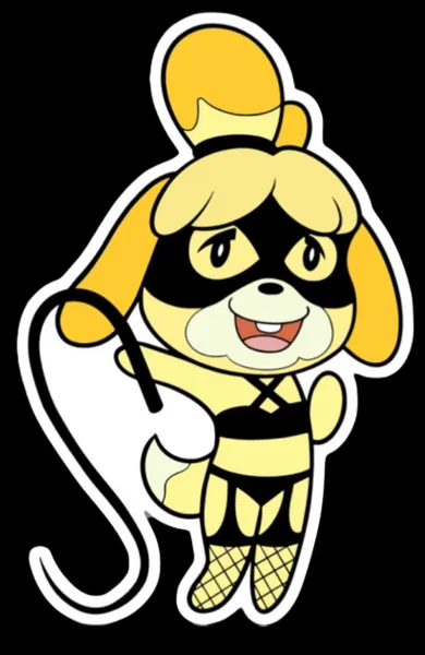 Animal Crossing: After Dark Vinyl sticker - Isabelle