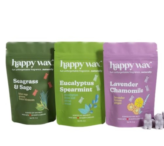 Happy Wax Spa Mix Premium Scented Wax Melts – Sage, Calming Lavender Chamomile, and Eucalyptus Spearmint