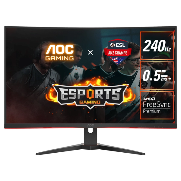 Buy AOC C32G2ZE FHD 240Hz FreeSync Curved 31.5in Monitor [C32G2ZE] | PC Case Gear Australia