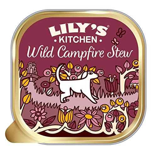 Lily's Kitchen Wild Campfire Stew - Complete Natural Adult Dog Food Wet (10 x 150g Trays) - Venison & Phesant - 150 g (Pack of 10)
