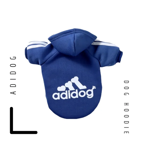 Adidog Dog Jumper Hoodie | Ultra Fashionable, Sporty & Comfortable | Made For Dog Lovers