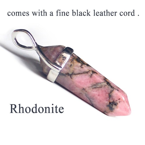 Natural Crystal Gemstones - Rhodonite