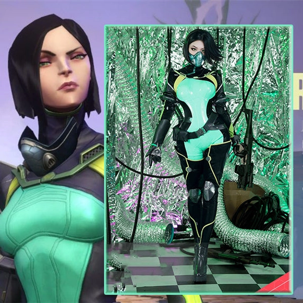 【In Stock】Uwowo Valorant Viper Plugsuit Bodysuit Cosplay Costume