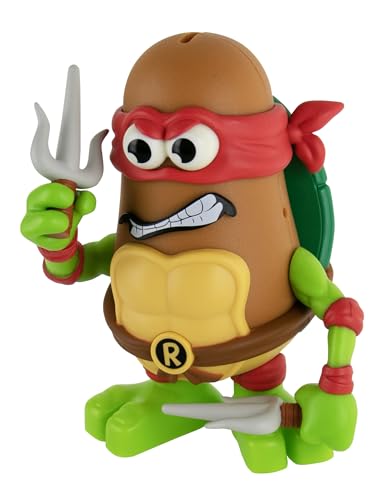 Poptaters Teenage Mutant Ninja Turtles includes 1 character, Michelangelo or Raphael, 12 removable, interchangeable facial and body parts including one surprise Potato Head original piece! ages 8+ - TMNT Michelangelo or Raphael