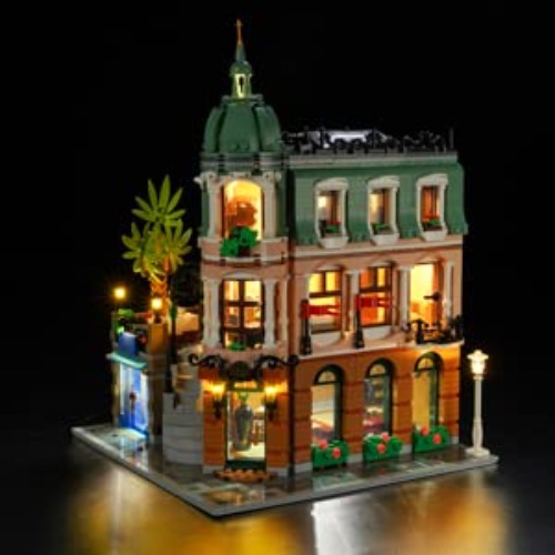 BRIKSMAX Led Lighting Kit for Creator Expert Boutique Hotel - Compatible with Lego 10297 Building Blocks Model- Not Include The Lego Set